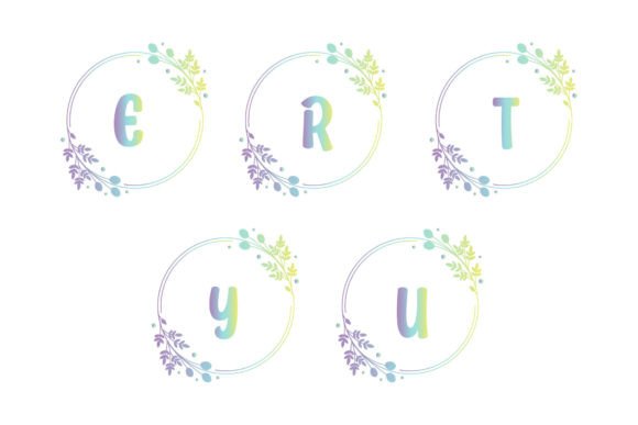 Elegant Floral Wedding Monogram Design Assets