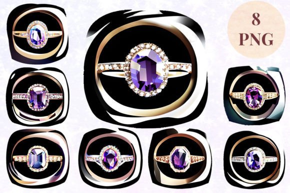 Elegant Wedding Ring Clipart for Professional Design Projects