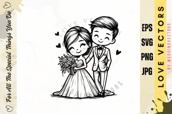 Wedding Couple and Love Vectors: Elevate Your Brand