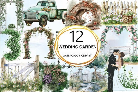 Wedding Garden Clipart: Elevate Your Creative Projects