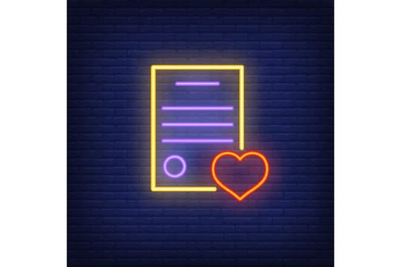Wedding Invitation Neon Sign: Glowing Design Elements