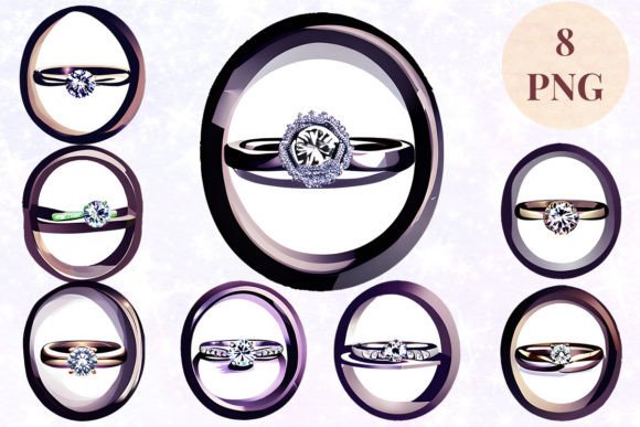 Wedding Ring 29 Clipart PNG: A Versatile Design Asset