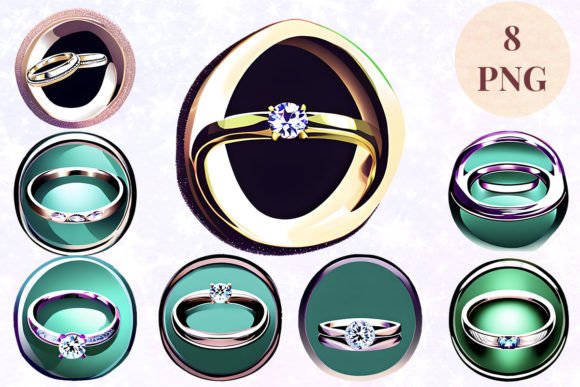 Wedding Ring 32 Clipart PNG: A Designer's Essential Asset