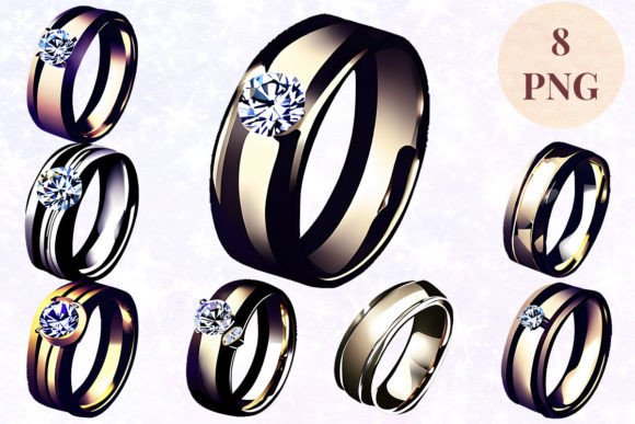 Wedding Ring 42 Clipart PNG: A Versatile Design Asset