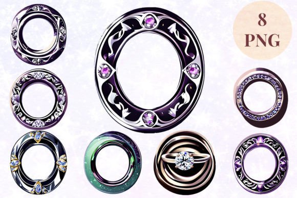 Wedding Ring 49 Clipart PNG: Versatile Design for Every Project